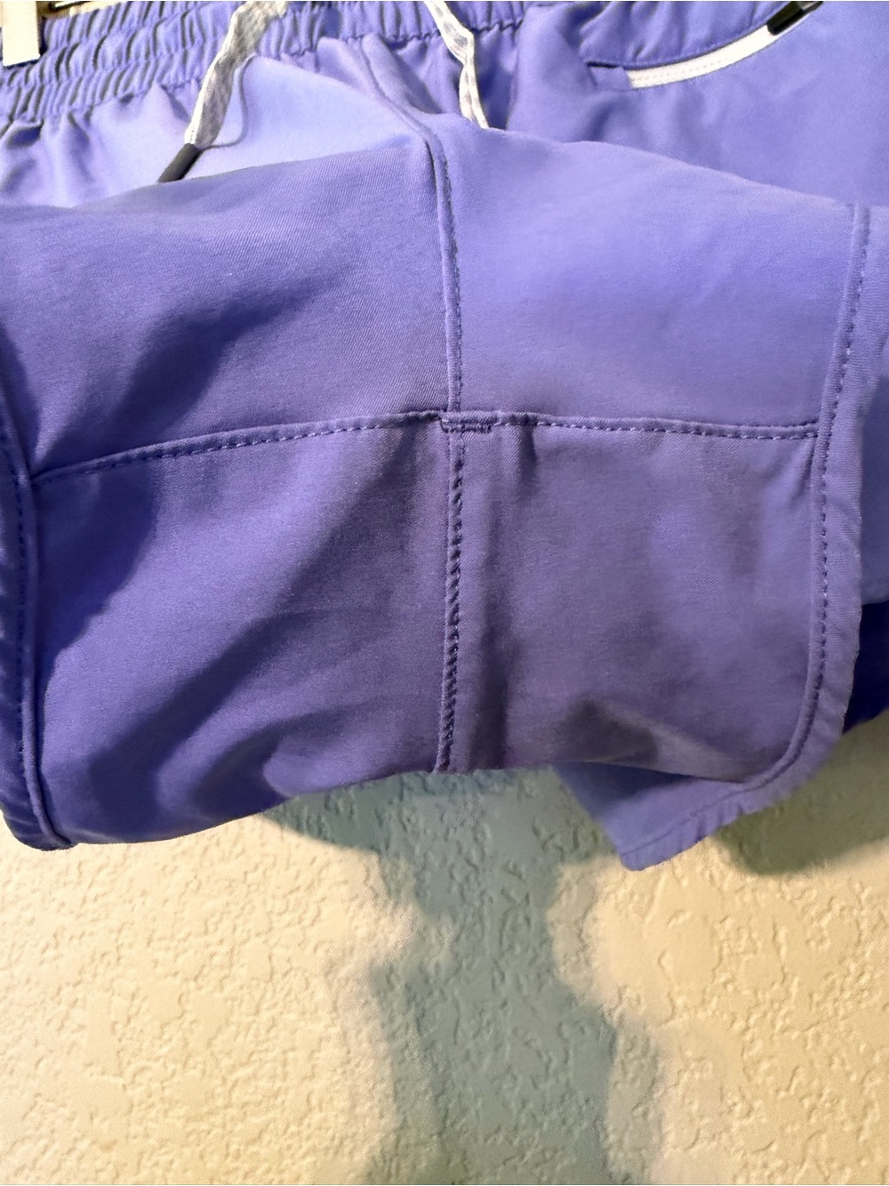 Vuori Lavender Athletic Shorts with White Trim - Picture 4 of 6